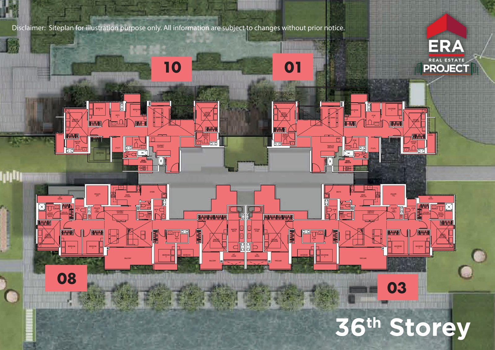 Penthouse plan, 36th storey